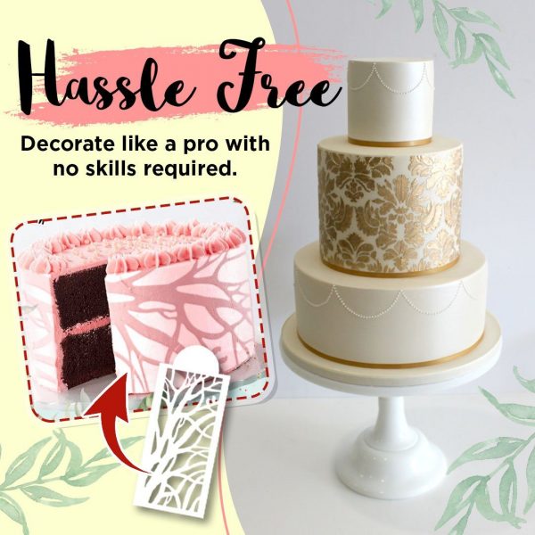 Cake decor stencils – Šablóny na ozdobu torty (10 kusov) slider