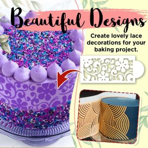Cake decor stencils – Šablóny na ozdobu torty (10 kusov) 03