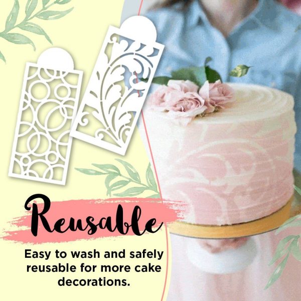 Cake decor stencils – Šablóny na ozdobu torty (10 kusov) slider
