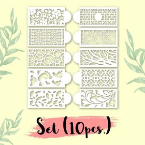 Cake decor stencils – Šablóny na ozdobu torty (10 kusov) 03