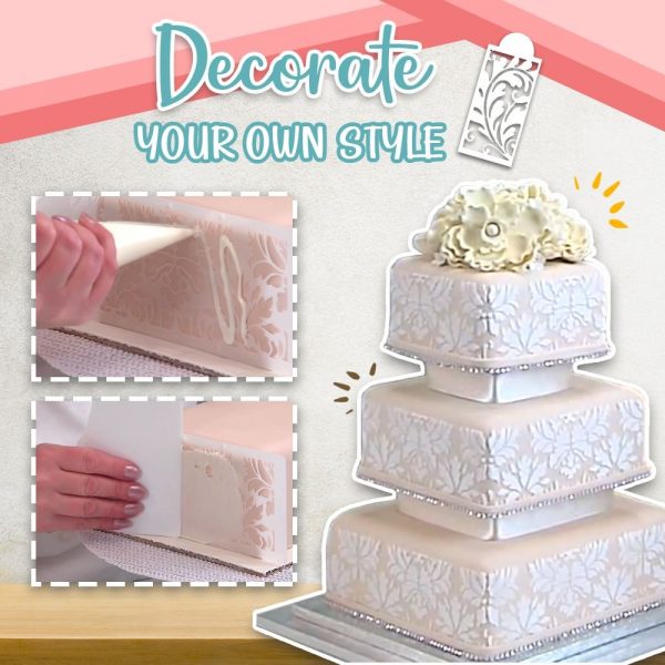 Cake decor stencils – Šablóny na ozdobu torty (10 kusov) slider