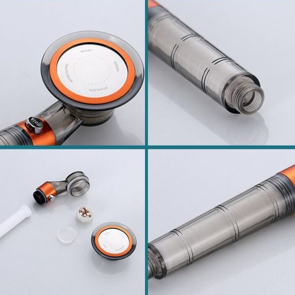 Power shower – Vysoko tlaková sprchová hlavica slider