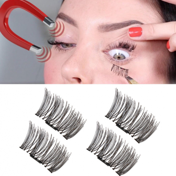 Magnetic Eyelashes – Dlhé dvojité magnetické riasy slider