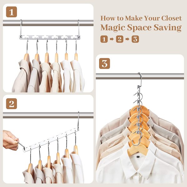 Smart Hook – Šikovný vešiak na 18 odevů (3 kusy) slider